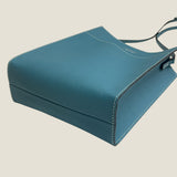[French calf]<br>Box sacoche L<br>color: Jean blue