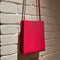 [French calf]<br>Box Sacoche L<br>color: Fuchsha pink