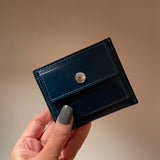 [Yamato] <br>mini snap wallet<br>color: midnight blue<br>[Made to order]