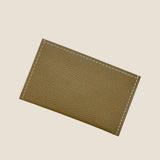 [French calf] <br>compact card case<br>color: taupe x mauve pink
