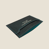 [French calf] <br>compact card case<br>color: navy