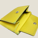 [French calf] <br>Mini -snap wallet<br>color: Lemon yellow