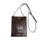 [Croco pattern]<br>Box Sacoche L<br>color: Dark brown