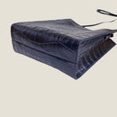 [Croco pattern]<br>Box Sacoche L<br>color: Navy