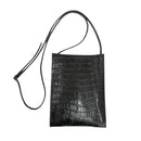 [Croco pattern]<br>Box Sacoche L<br>color: Black