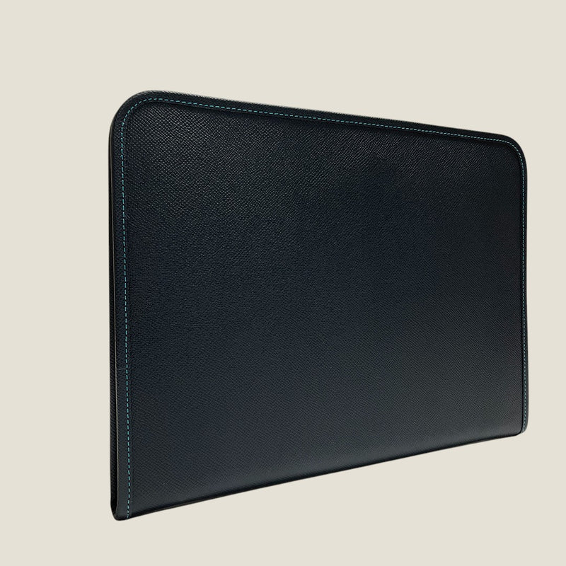 [French calf] <br>Clutch bag<br>color: Navy