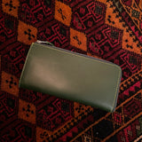 [Yamato] <br>L zip long wallet<br>color: tartan green<br>[Made to order]