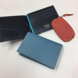 [French calf] <br>bill clip<br>color: navy