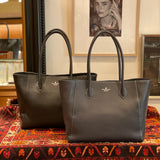 [Shrink leather]<br>tuti tote bag<br>color: navy