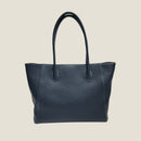 [シュリンクレザー]<br>トゥティトートバッグ<br>color：ネイビー