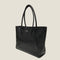 [シュリンクレザー]<br>トゥティトートバッグ<br>color：ブラック<br>【９月下旬入荷予定】