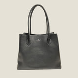 [シュリンクレザー]<br>トゥティトートバッグ<br>color：ブラック