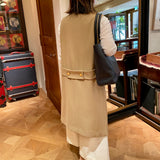 [Shrink leather]<br>tuti tote bag<br>color: navy