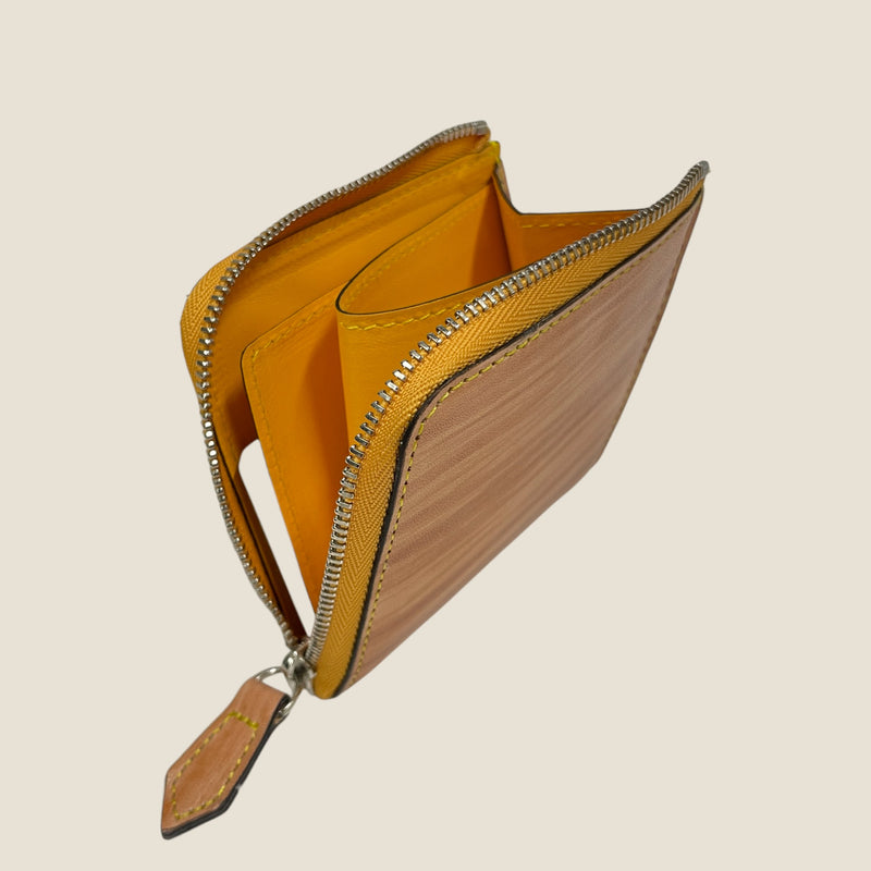 [柿渋染め] <br>ハーフLジップウォレット