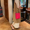 [French calf]<br>Box Sacoche L<br>color: Fuchsha pink