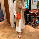 [French calf]<br>Box Sacoche L<br>color: Orange