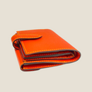[French calf]<br>Hook -up wallet<br>color: Orange