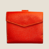 [French calf]<br>hookup wallet<br>color: orange