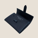 [French calf] <br>Belt card case<br>color: Navy