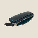 [フレンチカーフ] <br>スマートコインケース<br>color：ネイビー