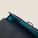[French calf] <br>Belt card case<br>color: Navy