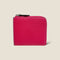 [French calf] <br> Half L zip wallet <br> color: Fuchsha pink