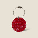 [カラークロコダイル] <br>グラスチャーム<br>color：レッド