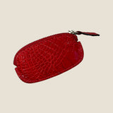 [Color Crocodile]<br>smart coin case<br>color: red