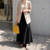[Shrink leather] <br>round shoulders<br>color: mustard yellow