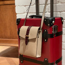 [シュリンクレザー×クロコパターンレザー]<br>ヴォヤージュサコッシュ<br>color：トープ