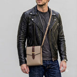 [Taurillon Lagoon x Crocodile]<br>voyage shoulder<br>color: taupe