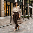 [Shrink leather]<br>Voyage M bag<br>color: Tope