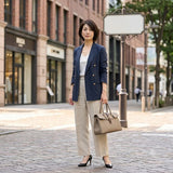 [Shrink leather x croco pattern leather]<br>Voyage M bag<br>color: taupe