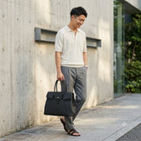 [Taurillon Lagoon x Crocodile]<br>Voyage L bag<br>color: black<br>[Scheduled to arrive in early August]