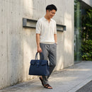 [Shrink leather]<br>Voyage L bag<br>color: Navy