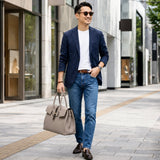 [Shrink leather x croco pattern leather]<br>Voyage L bag<br>color: taupe