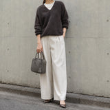 [Shrink leather]<br>postman mini shoulder<br>color: ethane gray