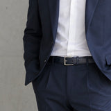 [キップレザー] <br>30mmベルト<br>color：ネイビー