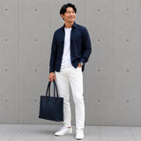 [フレンチカーフ] <br>パレストートバッグ<br>color：ネイビー