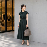 [Shrink leather] <br>round shoulders<br>color: ethane gray