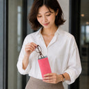 [French calf] <br>glasses case<br>color: pink azalea