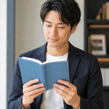 [French calf] <br>book cover<br>color: Jean blue