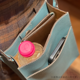 [French calf]<br>Box sacoche L<br>color: taupe