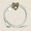 [カラークロコダイル] <br>コードクリップ<br>color：トープ