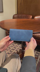 [French calf] <br>Long wallet (no coin purse)<br>color: Navy<br>【Build-to-order manufacturing】