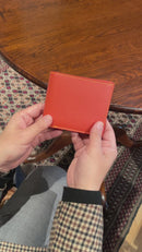[Yamato] <br>Combi International Wallet<br>Color: Gray x Red<br>【Build-to-order manufacturing】
