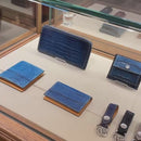 [Ai dyed crocodile] <br>L Zip long wallet