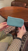 [French calf] <br>L zip long wallet<br>color: dark green
