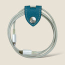 [French calf] <br>Code clip<br>color: Aqua Blue