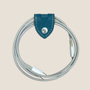 [French calf] <br>Code clip<br>color: Aqua Blue